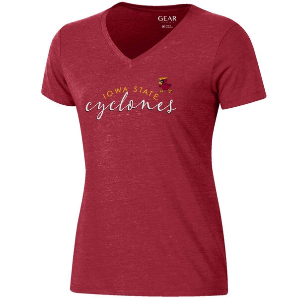 Gear Women's Iowa State Cyclones Pennant Cy Cardinal Short Sleeve V-neck vendor image